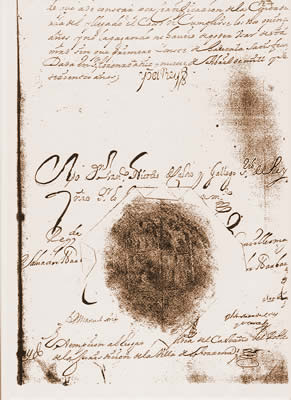 Privilegio de Villazgo, sello real y firma de Carlos II