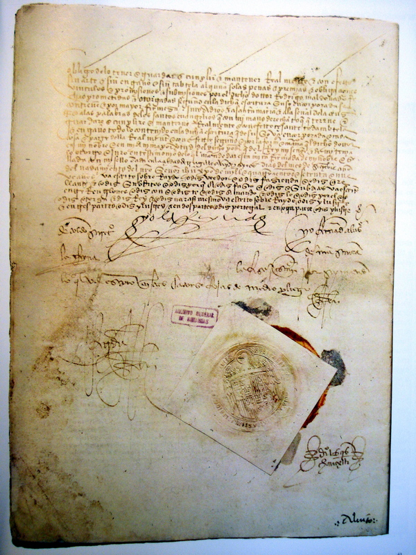 La firma del tratado de Alcaçovas