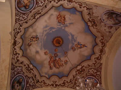 el techo de la capilla